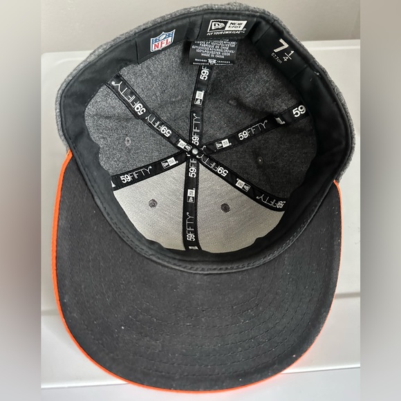 New Era Denver Broncos Throwback Logo Wool Fitted Hat - 7 1/4 - Picture 5 of 5